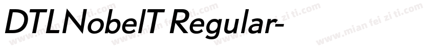 DTLNobelT Regular字体转换
